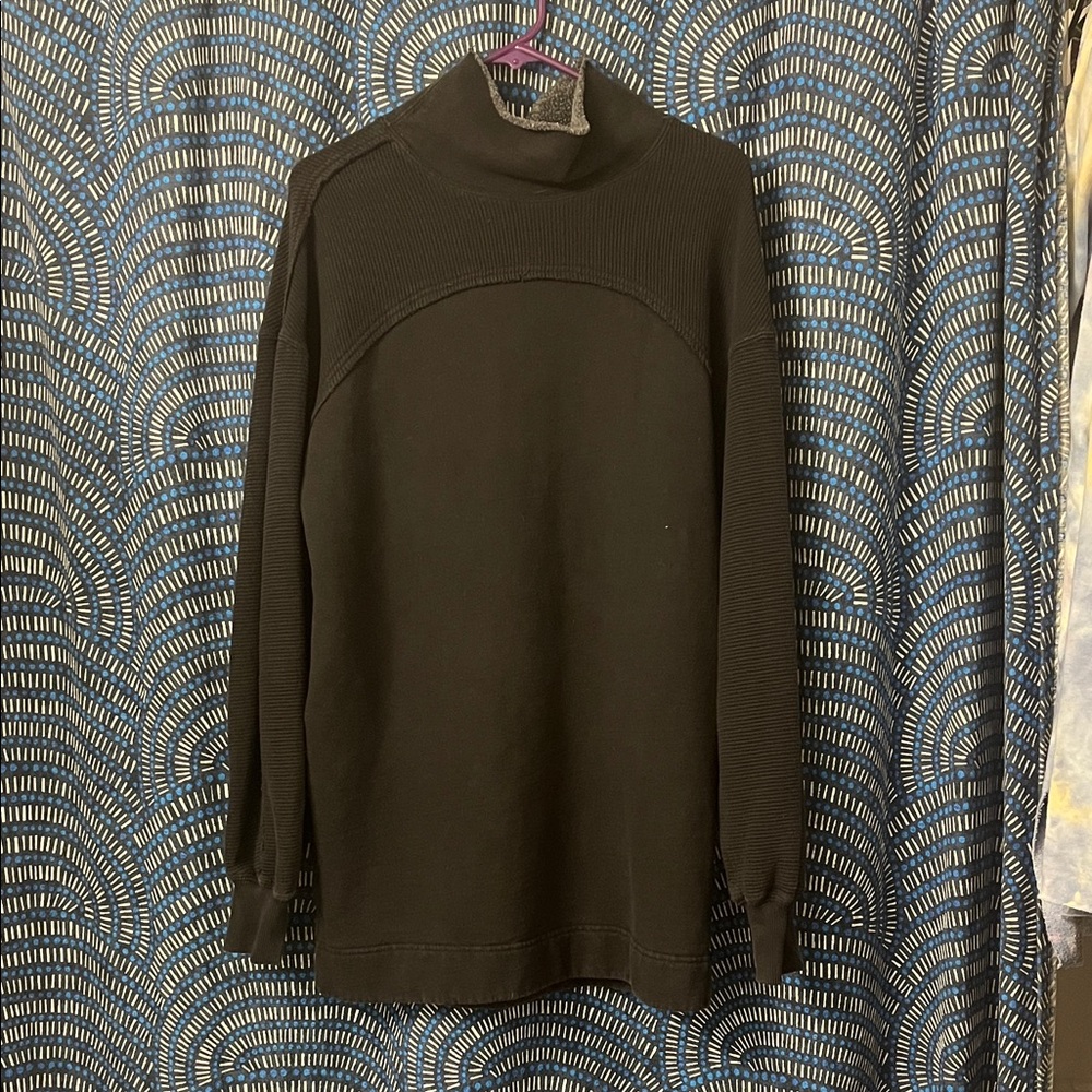 Free People Black Knit Top